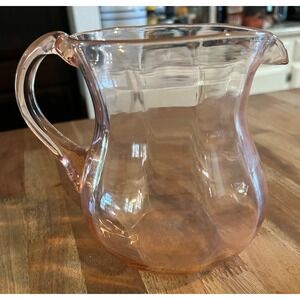 VTG Macbeth-Evans American Sweetheart Pattern Glass Pitcher.